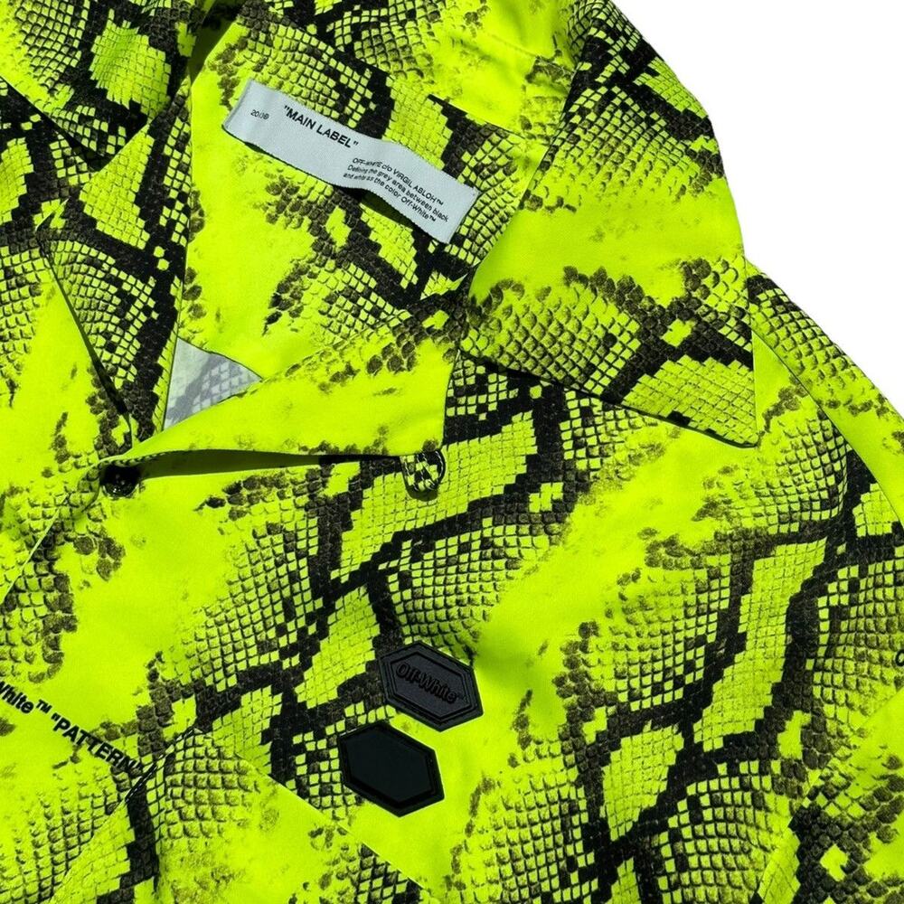 Off-White Python Snake Printed Relaxed Button Down - image 2